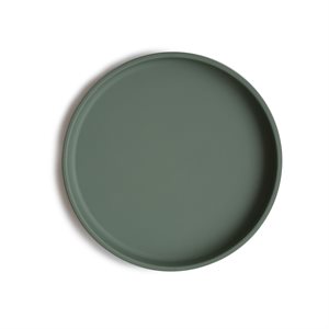 Mushie Classic Silicone Suction Plate - Dried Thyme